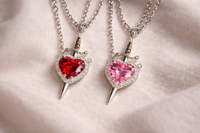 Eternal Bond™ Heart & Sword Necklace