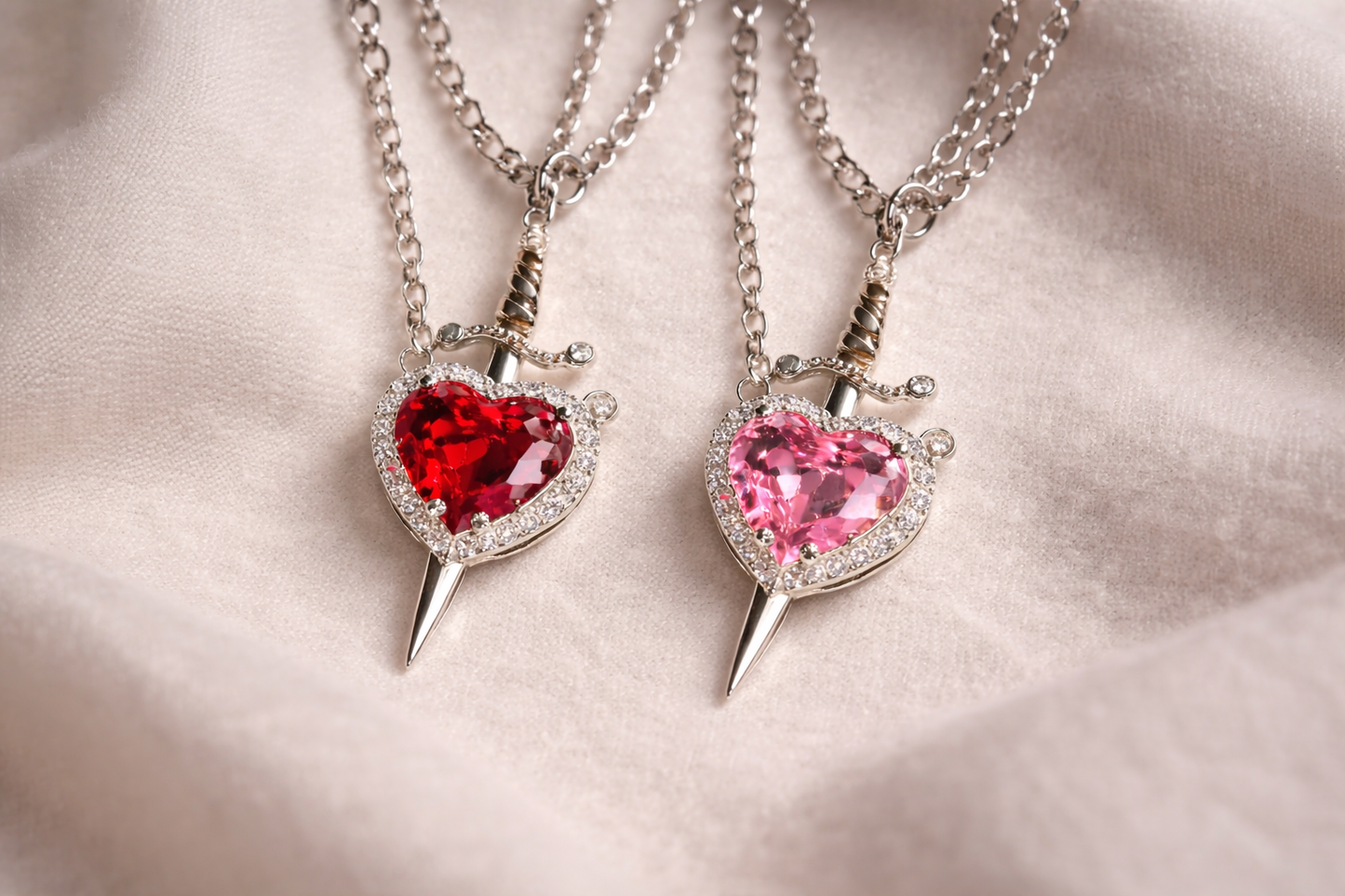 Eternal Bond™ Heart & Sword Necklace