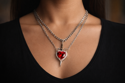 Eternal Bond™ Heart & Sword Necklace