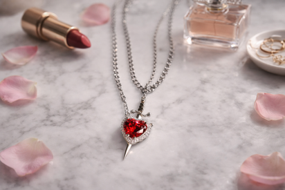 Eternal Bond™ Heart & Sword Necklace
