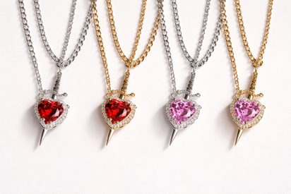 Eternal Bond™ Heart & Sword Necklace