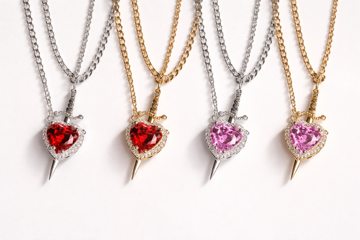 Eternal Bond™ Heart & Sword Necklace
