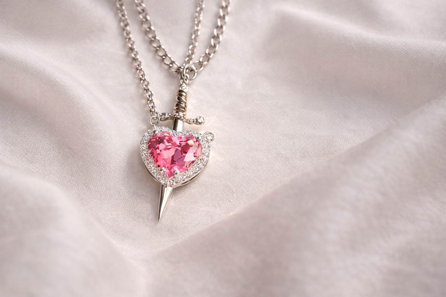 Eternal Bond™ Heart & Sword Necklace