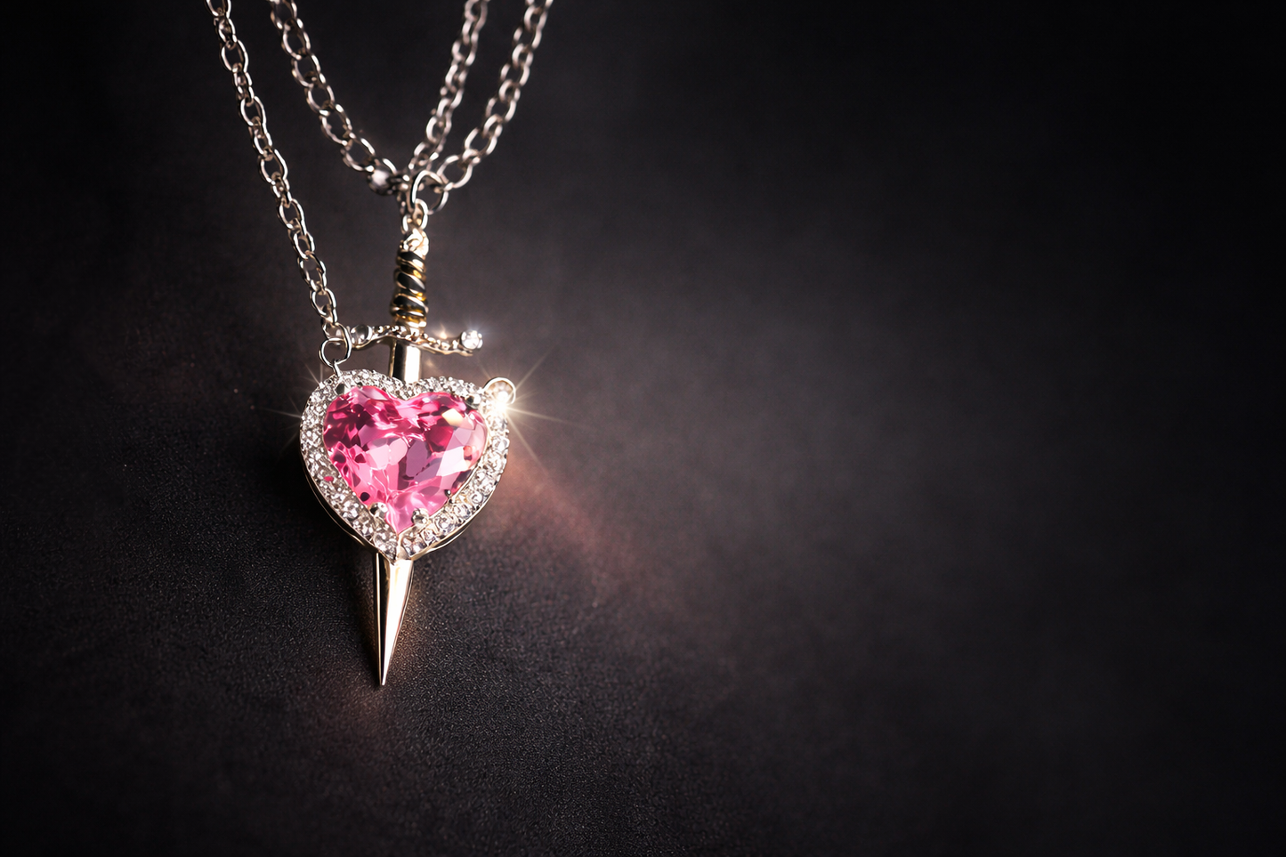 Eternal Bond™ Heart & Sword Necklace