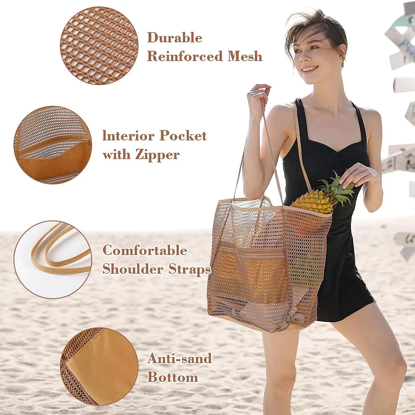 MESH BEACH TOTE BAG